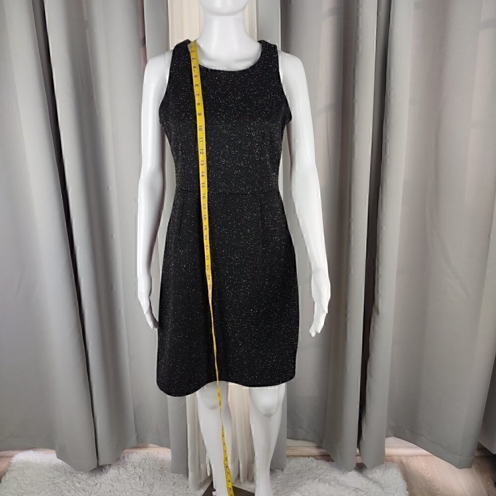 Old Navy Womens Black And White Speckled Faux Wool Knee Length Dress. Size SP - Picture 5 of 10